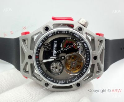 Fake Hublot Techframe Ferrari Tourbillon Titanium Watches 40mm